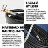 Tuyau de nettoyage 5 m tuyau haute pression pour nettoyeur haute pression karcher K2 -K7 avec embouts en laiton connecteur rapide