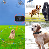 Collier Anti Aboiement Chien 3Modes Son/Vibration/Choc électrique 9 Niveaux de Sensibilité étanche IP67 Collier Anti-aboiement Chien