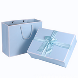 offret cadeau bleu nœud pour la fête des mères pour souvenirs boîte d'emballage boîte vide boîte cadeau cartes en raphia gift