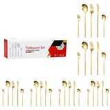 ouverts de table 30 pcs pour 6 Personnes Ensemble de Ménagère Couverts Table Acier Inoxydable Comprend Couteau Fourchette Cuillère