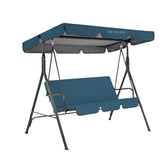 Housse de remplacement pour balançoire jardin Tissu Oxford bleu Housse de balançoire pour auvent Housse balançoire pour extérieur