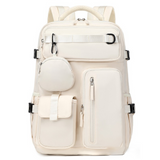 Sac à dos de loisirs multifonction 46 cm Grande capacité Dossier ergonomique décompressé Sac à chaussures indépendant Cartable