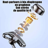 Casque à conduction osseuse 5.3 bluetooth 30 heures d'autonomie de lecture ecouteurs de sport à conduction osseuse course à pied