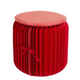 28cm tabouret en papier pliant nordique simple ménage multi-cinétique espace d'économie d'énergie tabouret pratique rouge