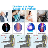 oussin voiture conducteur 45x40x13cm support lombaire de voiture en mousse à mémoire de forme dossier ergonomique siege coussin