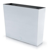 Pots de plantes 18x58x49.8cm 44 litres pour intérieur et extérieur moderne pot de fleurs rectangulaire en plastique couleur blanc