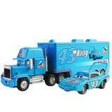 Jouet camion porte-conteneur alliage multifonctionnel 2 en 1 modèle voiture remorques surbaissées transporteurs cadeaux enfants