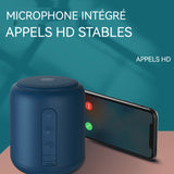 Enceinte mini portable bleu haut-parleur bluetooth portable d'extérieur sans fil étanche et anti poussière charge rapide decoration