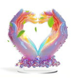 Ornements protéger l'amour acrylique décoration de bureau cadeau saint-valentin étanche et résistant à l'usure décorations fête