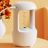 Humidificateur de bureau   500ML  Lumière ambiante monochrome   Mise hors tension intelligente  Refoulement des gouttes d'eau