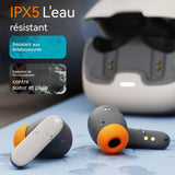 Écouteurs bluetooth 5.4 écouteur tws hifi sans fil avec enc réduction antibruit mic casque bluetooth sport étanche haute qualité