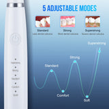 Détartreur de dents électrique portable moderne, nettoyage intelligent des dents par ultrasons, élimine la plaque dentaire