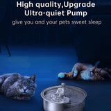 Abreuvoir pour animaux de compagnie  Acier inoxydable  Électrique  Abreuvoir à recirculation  Abreuvoirs pour chats et chiens