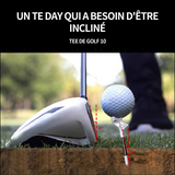 Tees de golf 10pcs clous de golf de 8.3cm tees de golf en plastique incassables 10 degrés augmente la distance pour l'extérieur