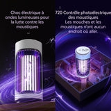 Anti moustique 2 en 1 1200mAh lampe anti-moustique pour camping extérieur poignée de transport piège à moustiques à 360 degrés
