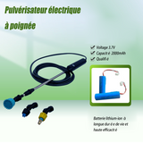 Pulverisateur electrique 31x20.5x26cm 5L pulverisateur a dos avec 3 buses pour jardin arrosage désherbage pulvérisateur à dos bleu