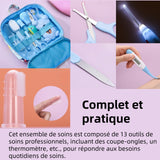 Kit de puériculture 13PCS avec sac ensemble de soin kit soin puériculture produits de puériculture trousse de soin pour voyage