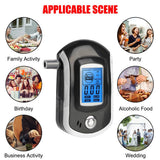 Testeur d'alcool  Portable Mini  Test d'alcoolémie  Conduite de moto 5 buses Détection précise Type de souffle Moniteur LCD