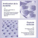 Masseur pied 55x55x1cm tpr durable pour yoga/massage pieds avec boule de massage coussin de massage des pieds foot massage pad