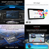 Navigateur automobile 2+64G navigation Wi-Fi sans fil GPS de navigation intelligent pour voiture de 10 pouces enregistrement HD