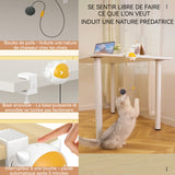 Jouet interactif pour chat 7,1x 8,2cm 5 minutes pause automatique après jouet automatique pour chat boule levage intelligente chats