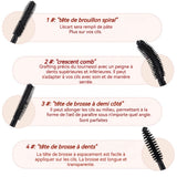 Mascara 4 pcs 4 têtes de brosse Mascara noir épais imperméable et résistant à la transpiration facile à enlever sans bavures