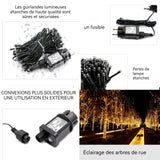 Guirlande lumineuse 50m IP42 400 perles de lampe décoration de vacances guirlande lumineuse de noël guirlande de noël lumineuse