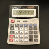 Grande calculatrice solaire de bureau multifonction, double alimentation, calculatrice d'addition et de soustraction continue