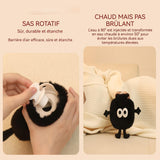 Bouillotte 350ml 22x16cm briquettes mignonnes de dessin animé remplissant la bouteille d'eau chaude en hiver chauffe-mains sécurité