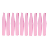 Lime à ongles 10PCS 18x2,6x1,3cm lime éponge diamantée ponçage double face lavable sans ponçage kit d'outils pour les ongles rose