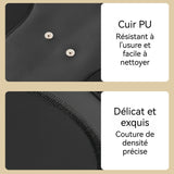 Masseur intelligent 35 x 11 cm Matériau en cuir PU 6 modes 18 niveaux d'intensité Relaxation profonde Télécommande Masseur de Pied