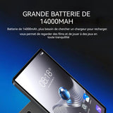 Tablette 11 Pouces Android 7,1 4000mAh 2 Go RAM 16 Go ROM Caméra 0,3MP+2MP  1280x800 écran IPS quadruple cœur noir tablette tactile