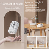 Enceinte bluetooth 1200mAh IPX5 bluetooth 5.2 support pour téléphone portable haut-parleur bluetooth  pliable et réglable en hauteur