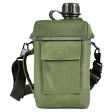 Gourde sport 2L grande capacité style sac à dos bouilloire camouflage convient pour le camping le sport et l'alpinisme carrée