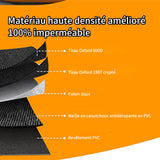 Housse de siège 135x47cm Noir+Orange Housse de siège arrière pour animaux de compagnie Housse de hamac imperméable pour voiture