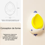 Urinoir pour enfants 27.5cm Garçon urinoir Garçon urinoir debout Fixation murale Apprentissage de la propreté pour les enfants
