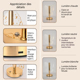 Veilleuse en forme de papillon 10x10x32cm 2w 3 couleurs réglables rechargeable lampe de chevet lampe de bureau lampe de chevet