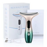Masseurs Électriques 3 en 1 masseur visage 14 x9 x3.8CM Appareil Massage Visage Double Menton Masseur de anti age blanc