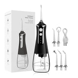 Detartreur dentaire 300 ml capacité du réservoir d'eau de avec 5 buses 3 modes hydropulseur électrique portable rechargeable par USB