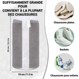 Sac lavage chaussures 2PCS 35x17cm réutilisables avec fermeture éclair sac de lavage pour chaussures sacs à linge pour chaussures