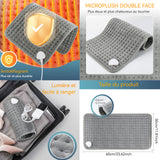 Couverture électrique coussin chauffant rapide multifonctionnel 10 modes de réglage de température et 4 modes de réglage de l'heure