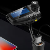 Émetteur FM bluetooth lecteur MP3 voiture récepteur bluetooth chargeur de charge rapide mains libres émetteur FM téléphone