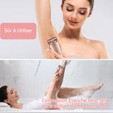 Épilateur 800mah 2 en 1 Tondeuse bikini épilation du visage écran LED rasoir pour femmes Avec éclairage LED Avec base de chargement