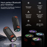Haut-parleur Bluetooth sans fil multifonction  qualité sonore haute définition  caisson de basses extérieur  étanche et portable