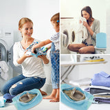 Sac lavage chaussures bleu 2PCS épaissi réutilisables avec fermeture éclair sac de lavage de chaussures pour chaussures de sport