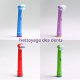 Têtes de Brosse à Dents de Rechange 15x9x2cm pour EB10-a Enfants Nettoyage en profondeuBrossettes pour brosse à dent électrique
