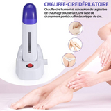 Kit d'épilation 2 bandes de cire 5 solutions de soins 1 machine 1 papier à épiler pratique cire épilation roll on cire epilation