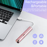 Épilateur rose 100mah 5W tête de coupe arrondie convient à tout le corps conception silencieuse petit et portable rechargeable