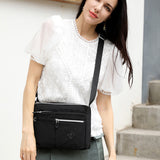 Mode Simple une épaule sac de messager sac à dos grande capacité sac à dos en Nylon polyvalent sac en toile résistant à l'eau