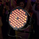 Éclairage de scène 54 lumières flash couleur à commande vocale lumières d'ambiance lumières de scène de performance de bar